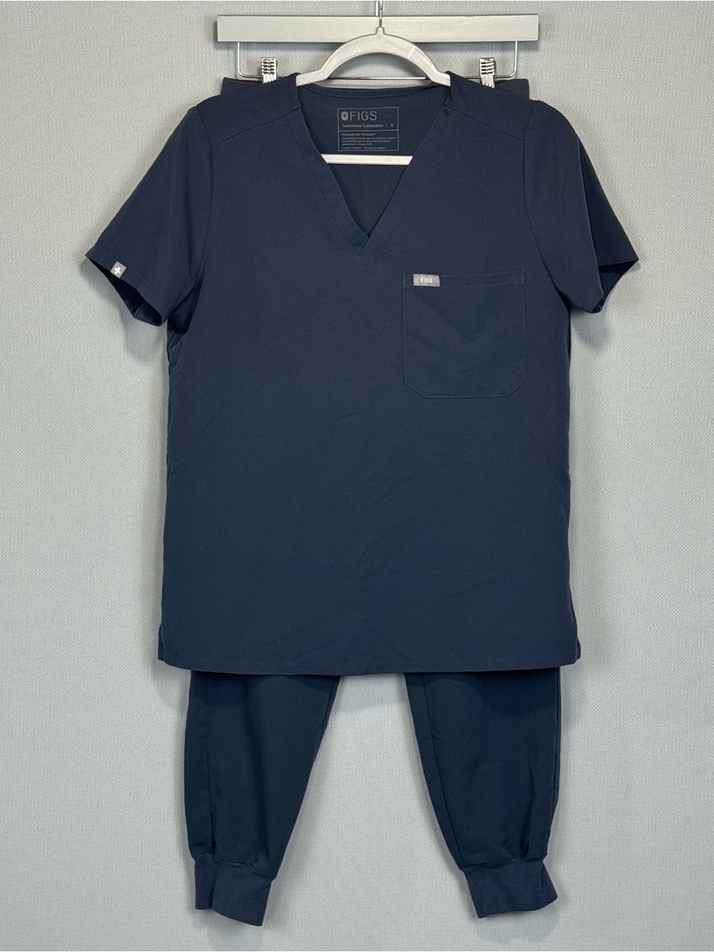 Figs Scrub Set Women Blue Catarina One Pocket Top S Zamora Jogger Pants M/P